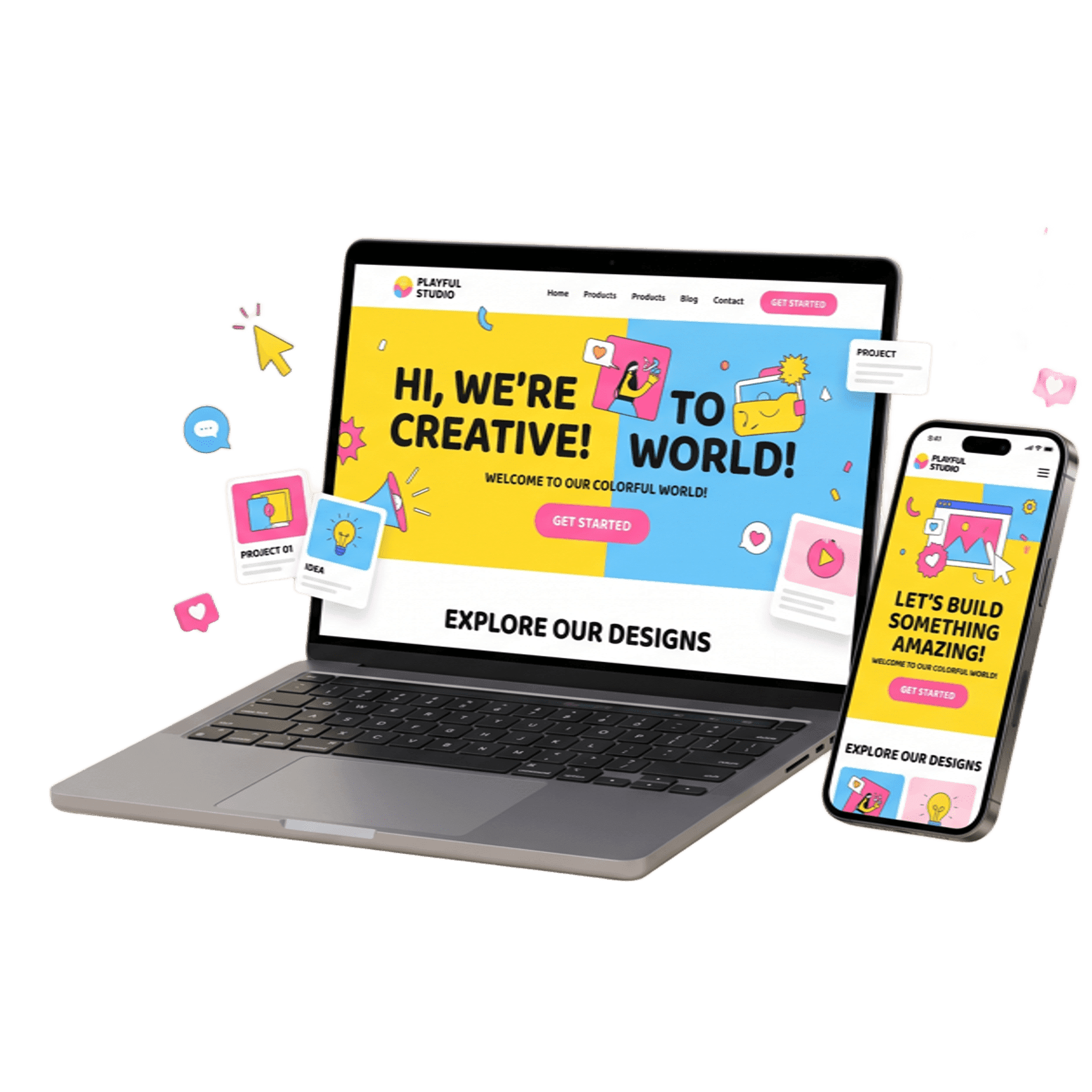 Mockup website custom BaleSoftware
