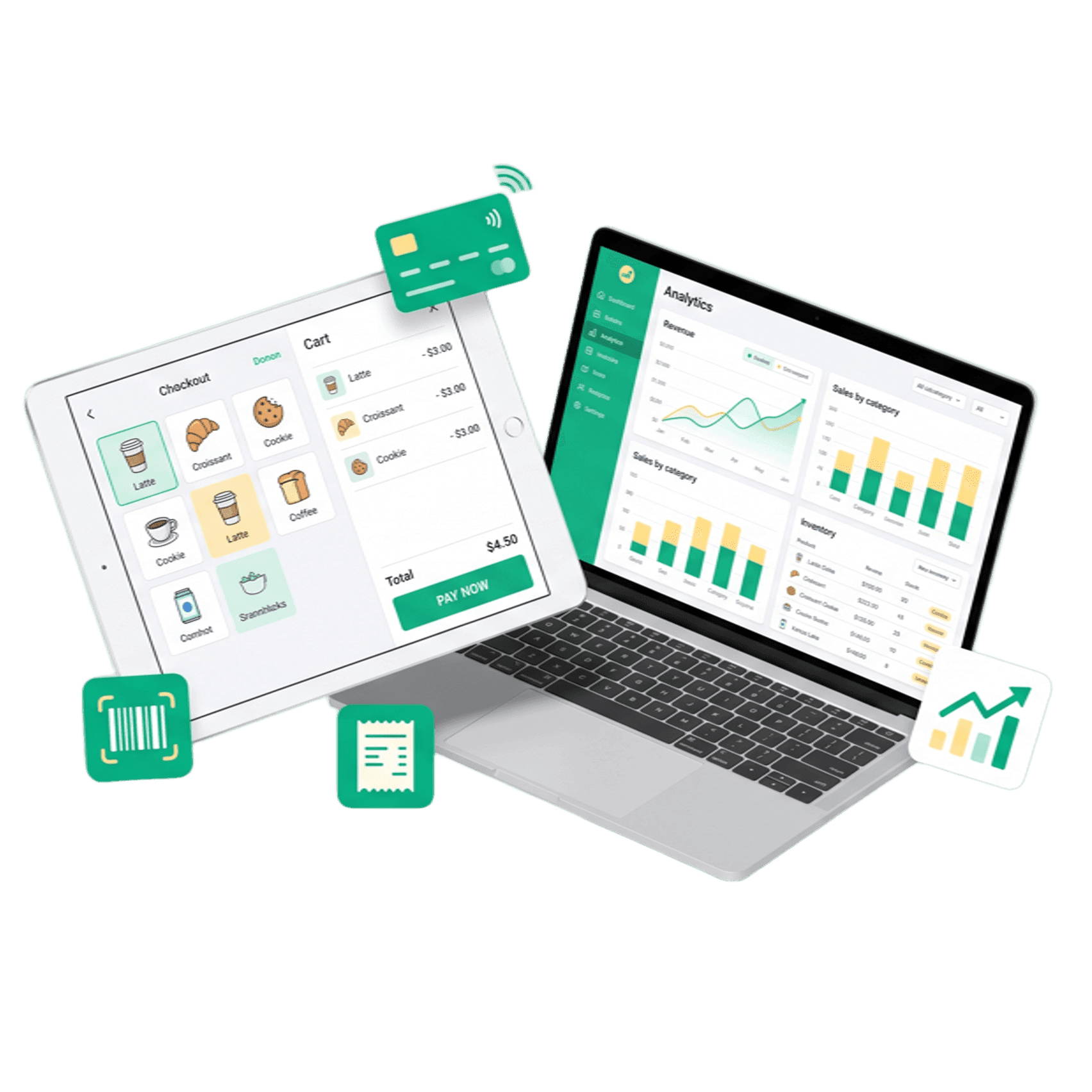 Mockup dashboard POS BaleSoftware